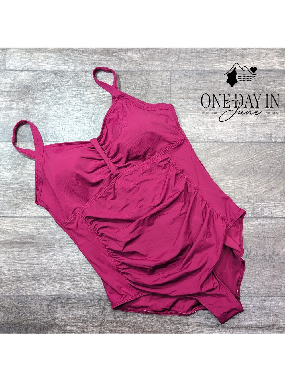 Tempt Me Plus Size Retro One Piece Swimsuit Size 18W